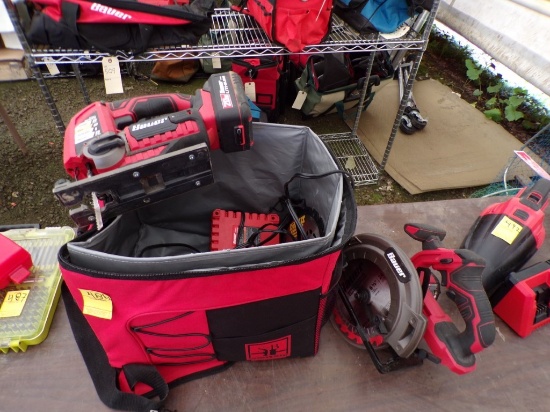Bauer 20V 6 1/2'' Circular Saw and Bauer 20V Orbital Jigsaw with (1) Batter