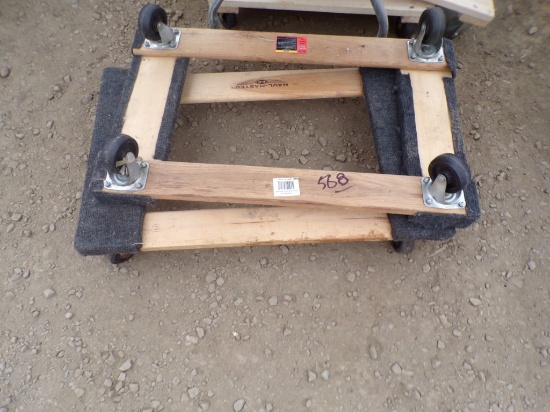 (2) Haulmaster 1000 Lb. Movers Dolly, 30'' x 18'' (2 X BID PRICE)