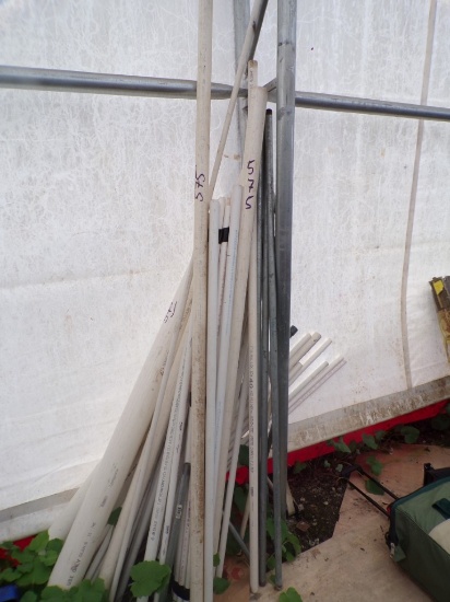 Group Of Assorted Size & Length PVC Pipe
