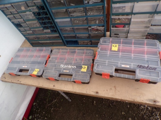 (3) HDX Plastic Organizers with Bolts and Screws