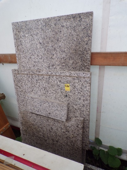(3) Pcs. of Used Granite, Various Sizes