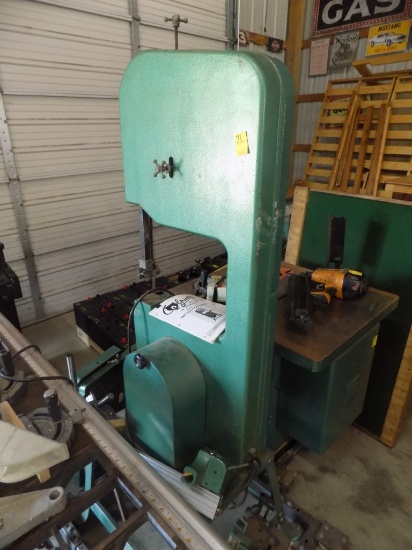 Grizzley 16'' Band Saw Model G1073 on Roller Cart