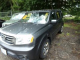 2013 Honda Pilot EX-L 4 x 4 , Gray, 207,253 Miles, Vin # 5FNYF4H53DB071936,