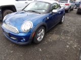 2013 Mini Cooper Coupe, Blue, Leather, Removable Hard Top,82,605 Miles, VIN