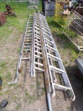 (3) Aluminum Ext. Ladders - 32' , 26', 22'