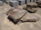 (2) Lg Fossiled Field Stone Stepper Stones, 6'' - 8'' x Lg Sizes - Sold by