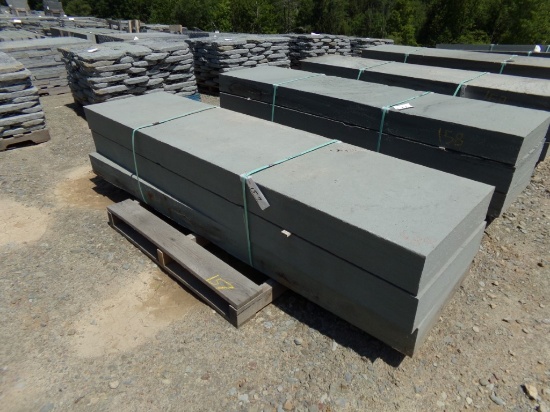 (3) Large Fancy Cut Steps Thermaled 24'' x 96'' x 6'' Very Nice, Expensive,