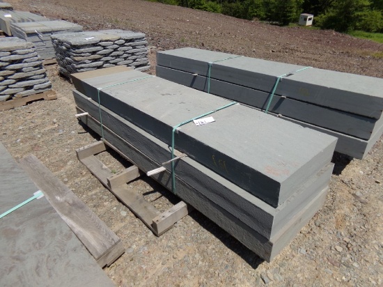 (3) Large Fancy Cut Steps Thermaled 23'' x 96'' x 6'' Very Nice, Expensive,