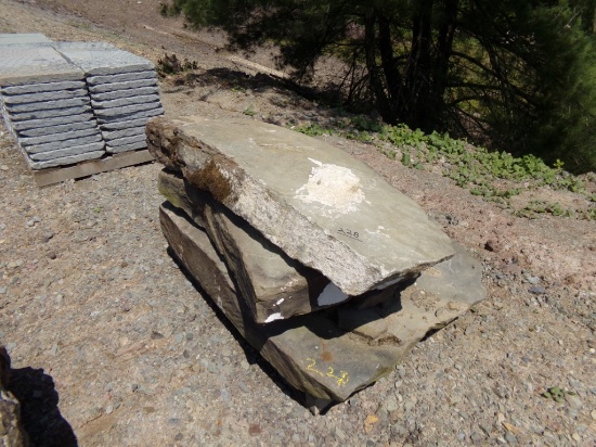 (3) Lg Fossiled Field Stone Steps, 5'' - 8'' x Asst Lg Sizes - Sold by the