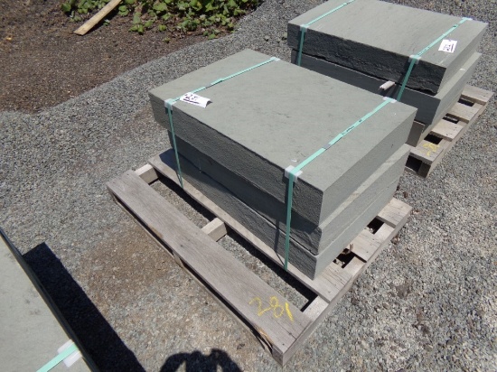(3) Fancy Cut Steps Thermaled 24'' x 36'' x 6'' Very Nice, Expensive, SOLD
