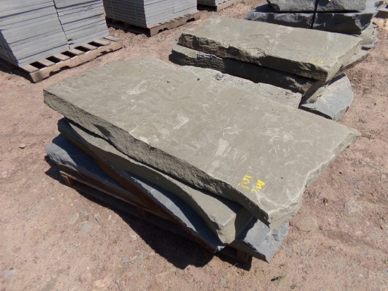 (4) Nursery Quarry Steppers 4'' x Asst. Large Sizes, SOLD BY THE PALLET
