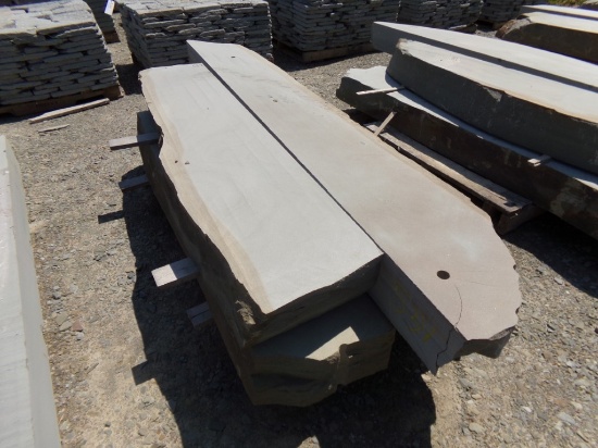 (4) Sawn Top and Bottom Natural Face Steps 8'' Thick - 14'' x 6' - 9', Sold