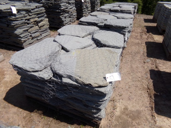 Large Tumbled Garden Path/Steppers 1 1/2'' x Asst. Sizex, 170 SF, SOLD BY S