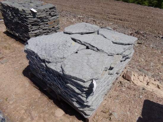 Large Tumbled Garden Path/Steppers 1 1/2'' x Asst. Sizex, 170 SF, SOLD BY S