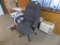 Gray Upholstered Executive Office Chair (Upstairs Office)