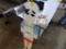 4' Tall Wooden Chef Sign Board and Plastic Chef Clock