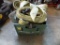 Green Milk Crate Full of Rathet Straps and Lifting Slings