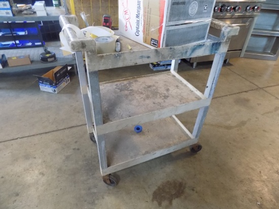 Plastic 3 Tier Cart, 24'' x 16'' , Tan
