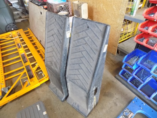 Pair of Plastic Black Poly Car Ramps