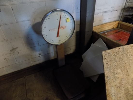 Chatillion 50 Lb Platform Scale with Extra Large Dial