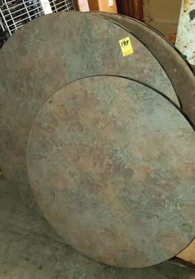 (3) Round Table Tops,Used