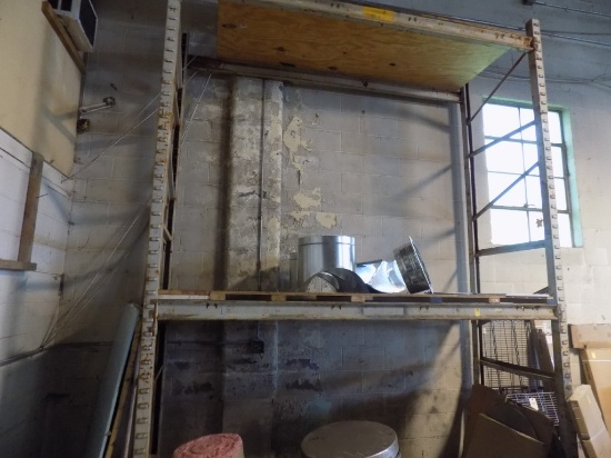 Single Section 13' 6'' Tall, 9' Wide, 40'' Deep 2 Tier Pallet Racking