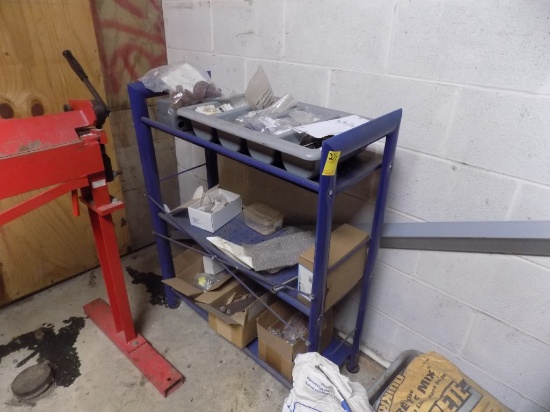 Small Blue 3 Tiered Shelf, 30'' x 12'' (Back Room)