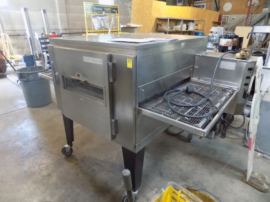 Lincoln Impinger Commercial 32'' Wide Conveyor Oven on Legs with Casters, N