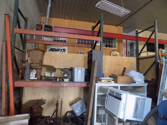 (2) Sections of 12' Tall Pallet Racking, 8' Wide, 6' Sections, (2) Shelves