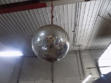 Approx. 24'' Disco Ball With Motor, Ball Hanging Over Entrance Way, Motor o