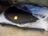 (5) New Black Large Oval Waitress Trays