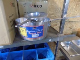 New Winware 5 Qt. Heavy Weight Aluminum Sauce Pan with Small Used Frying Pa
