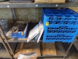 Box of Misc. Kitchen Items - (3) Dishwasher Racks and a Group of Rayon Clot