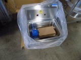 New Stainless 14'' x 10'' Hand Sink with Drain and Faucet