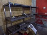 (2) Heavy Duty 4 Tier 48'' x 24'' Storage Shelves - (1) Solid Shelves, (1)