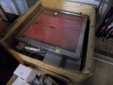 28'' x 28'' Back Lit Stainless Framed Menu Boards, (3) Pcs. in Wooden Crate