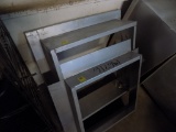 (2) Wall Mount Stainless Fan Shrouds - 23'' x 23'' x 4'' Deep, 26 1/2'' x 2