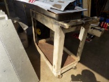 Plastic 2 Tier Cart, 30'' x 16'', Gray