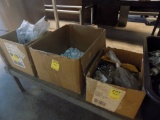 (3) Boxes Adjustable Feet and Pads, (1) Box of White, (1) Box of Gray