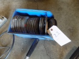 Blue Bin Full of Grinder Wheels
