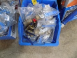 Tote Full of Brass Plumbing Shut Off Valves