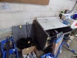 36'' x 26'' Cabinet with Narrow Counter, Sponges, Freezer Racks and (4) Rou