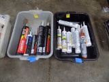 (2) Totes of Assorted Caulk