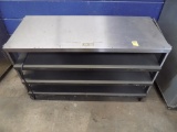 47'' x 18'' Stainless Top Angled Food Warmer, 4 Tier