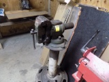 4 1/2'' Vise Mounted on Home Made Pedestal (Back Room)