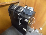 (3) Office Phones and a Black 2 Drawer Filing Cabinet (Upstairs Office)