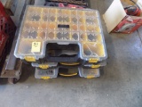 (3) Organizers Full of Assorted Hardware - Screws, Springs, Washers, Nuts,