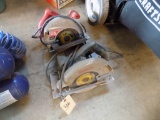 (2) Circ. Saws - (1) Red Skilsaw, (1) Bosch, Both Corded with Extra Blades