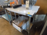 New 36' x 24'' Stainless Work Table with 1 1/2'' Back Splash