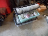 Group of Trays Full of Hardware - Large Qty. Organized in Small Round Plast